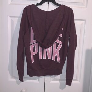 Pink burgundy hoodie 💕
